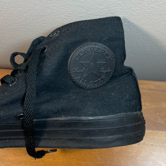 Converse Black Canvas High Top Shoes - Picture 2 of 5